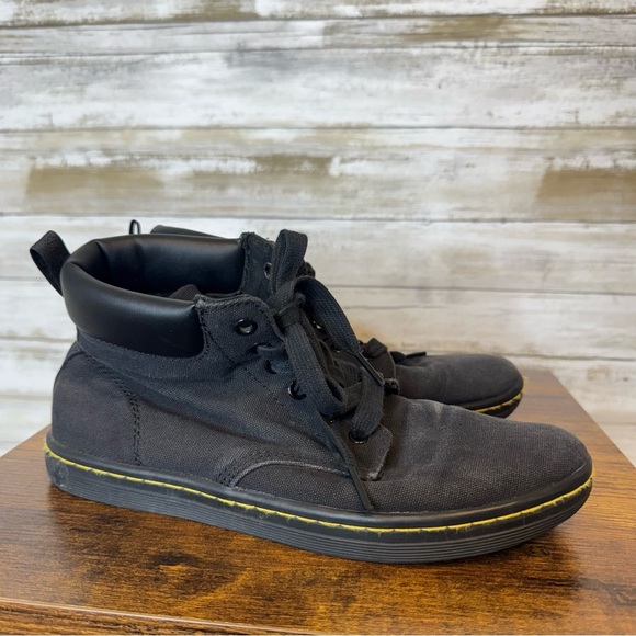 Dr Martens Maelly Black Canvas Lace Up Ankle Boots Women Size 8 - Picture 1 of 10